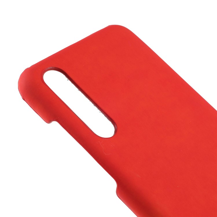 Thermal Induction Fluorescent Color Changing PU Leather Coated PC Back Case for Xiaomi Mi 9 SE - Red / Yellow-5