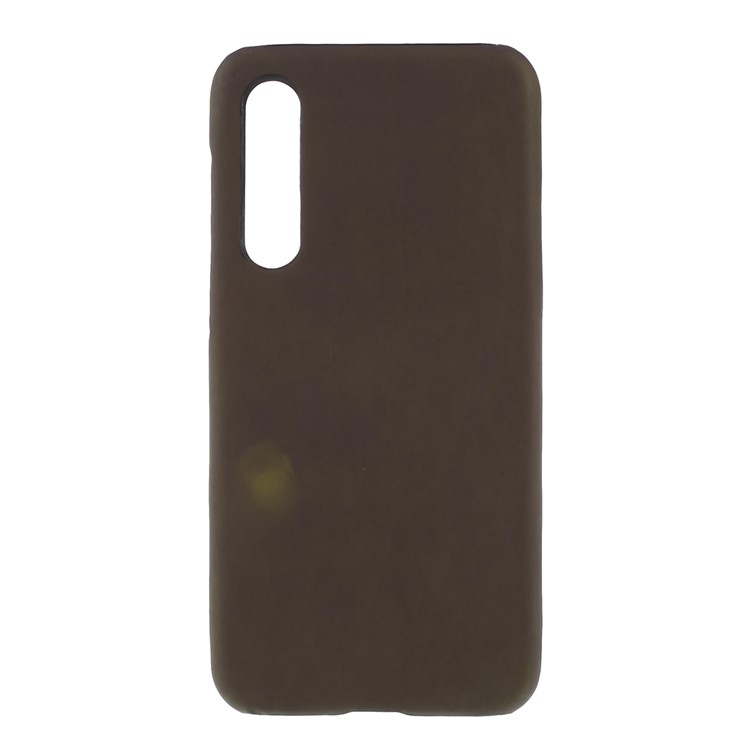 Thermal Induction Fluorescent Color Changing PU Leather Coated PC Back Case for Xiaomi Mi 9 SE - Black / Green-2