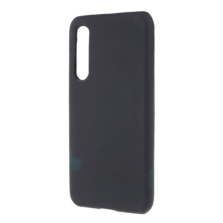 Thermal Induction Fluorescent Color Changing PU Leather Coated PC Back Case for Xiaomi Mi 9 SE - Black / Blue-3