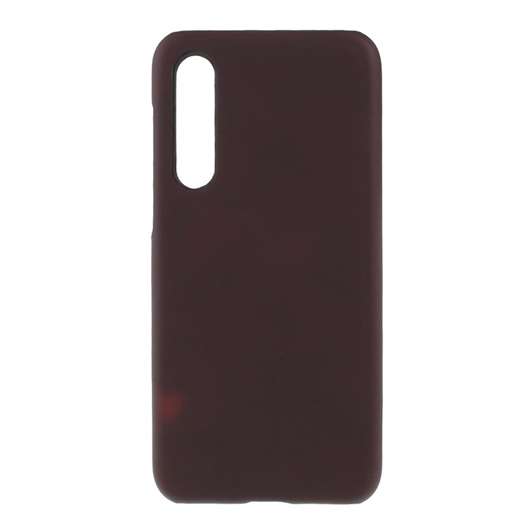 Thermal Induction Fluorescent Color Changing PU Leather Coated PC Back Case for Xiaomi Mi 9 SE - Black / Red-2