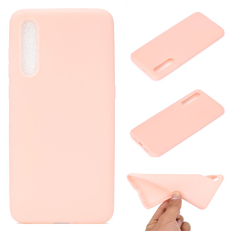Matte TPU Soft Protective Phone Cover Shell for Xiaomi Mi 9 - Pink-1