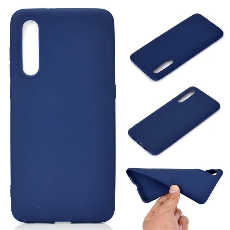 Matte TPU Soft Protective Phone Cover Shell for Xiaomi Mi 9 - Dark Blue-1