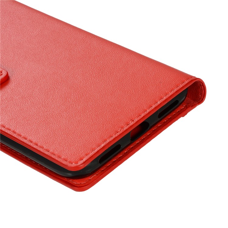 Wallet Zippered Genuine Leather Protector Case for Xiaomi Redmi Note 7 / Redmi Note 7 Pro (India) - Red-7