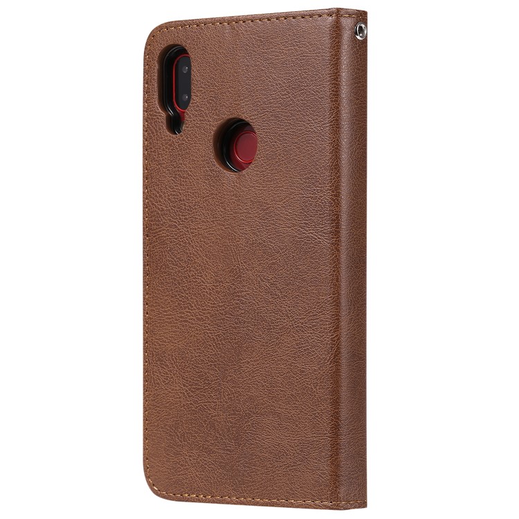 Magnetic Detachable 2-in-1 Wallet Leather Stand Case for Xiaomi Redmi Note 7S / Note 7 / Note 7 Pro (India) - Brown-3