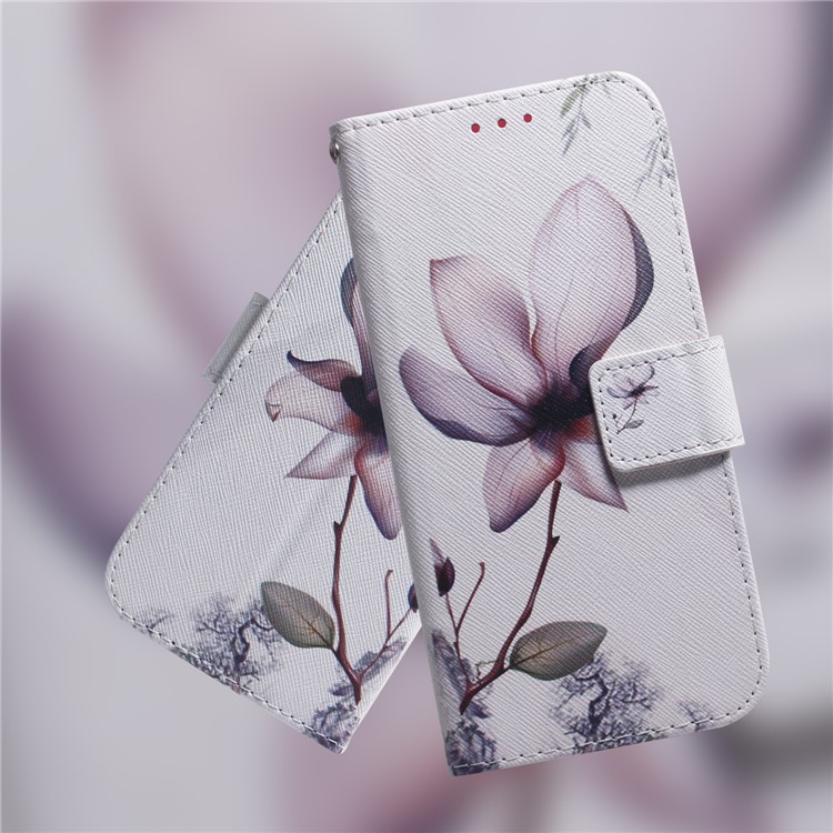Pattern Printing Wallet Protective Leather Case for Xiaomi Redmi Go - Flower-9