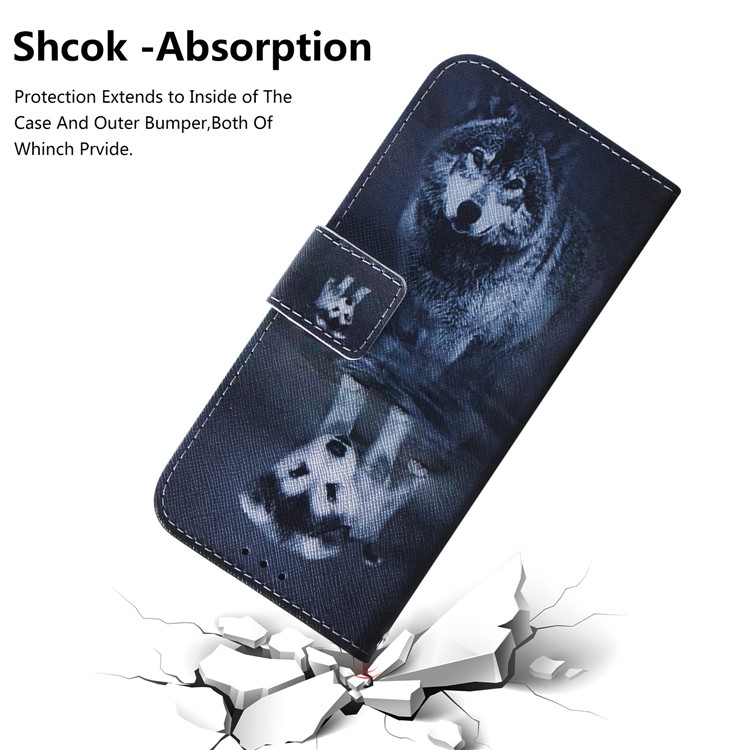 Pattern Printing Wallet Leather Cell Phone Case for Xiaomi Redmi Note 7S / Note 7 - Dog-5