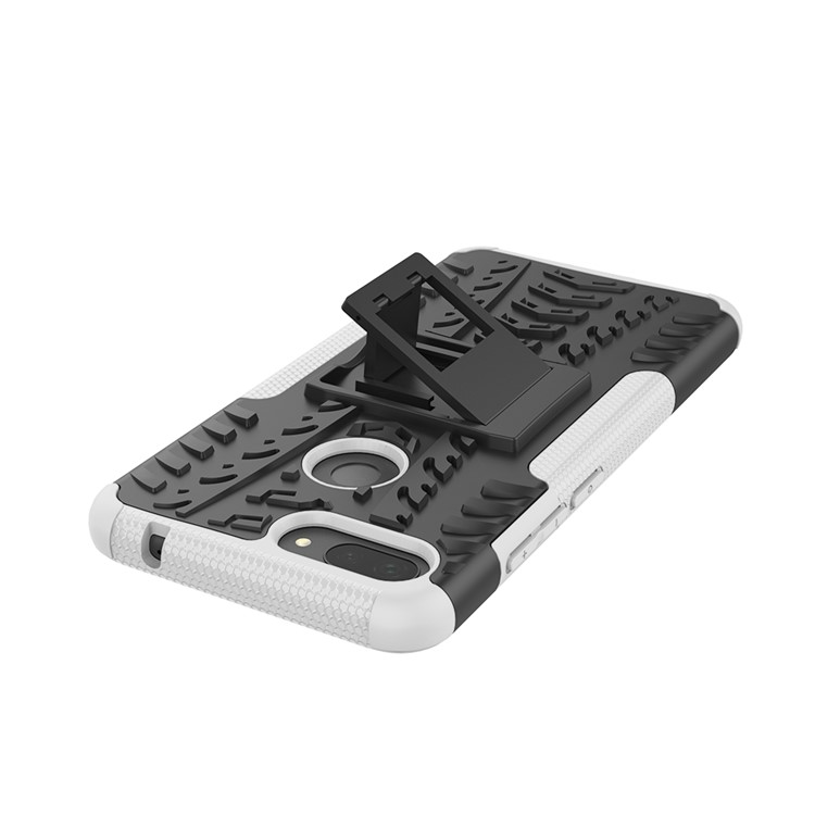 Caso Híbrido PC + TPU Anti-derrapante Com Suporte Para Xiaomi Mi 8 Lite / Mi 8 Juventude (mi 8X) - Branco-7