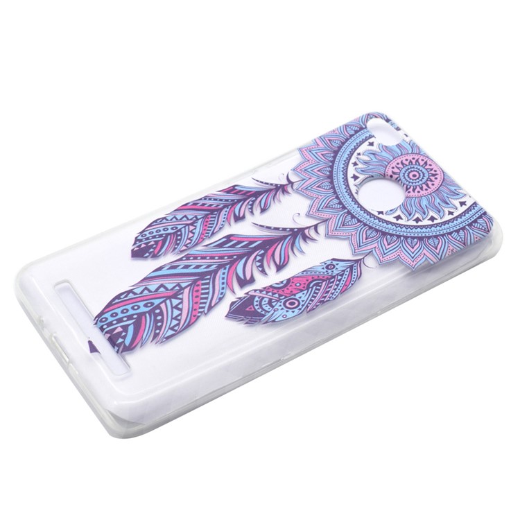 Pattern Printing Soft TPU Case Cover for Xiaomi Redmi 3s - Tribal Dreamcatcher-2