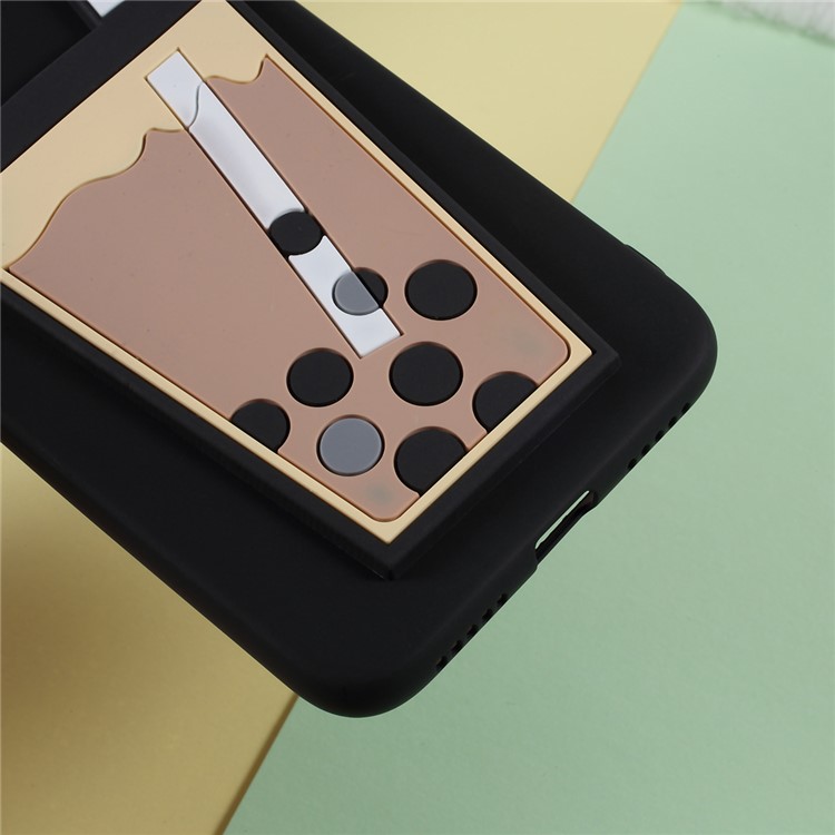 3D Bubble Tea Pattern TPU Case for Xiaomi Redmi Note 7 / Note 7 Pro (India) / Note 7S - Black-5