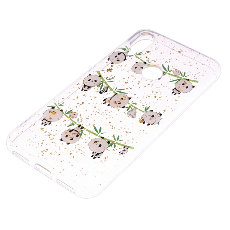 Glitter Sequins Inlaid Patterned TPU Phone Cover for Xiaomi Redmi Note 7S / Note 7 / Note 7 Pro (India) - Pandas-4