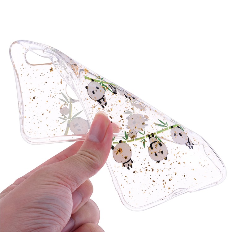 Glitter Sequins Inlaid Patterned TPU Phone Cover for Xiaomi Redmi Note 7S / Note 7 / Note 7 Pro (India) - Pandas-5