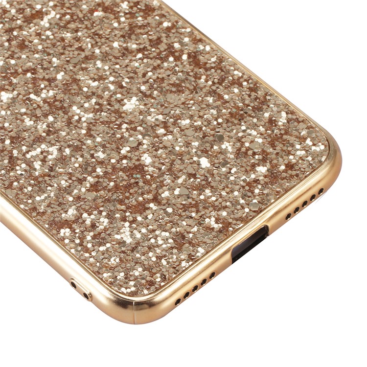 Glittery PC+TPU Protective Mobile Phone Case for Xiaomi Redmi Note 7S / Note 7 / Note 7 Pro (India) - Gold-5