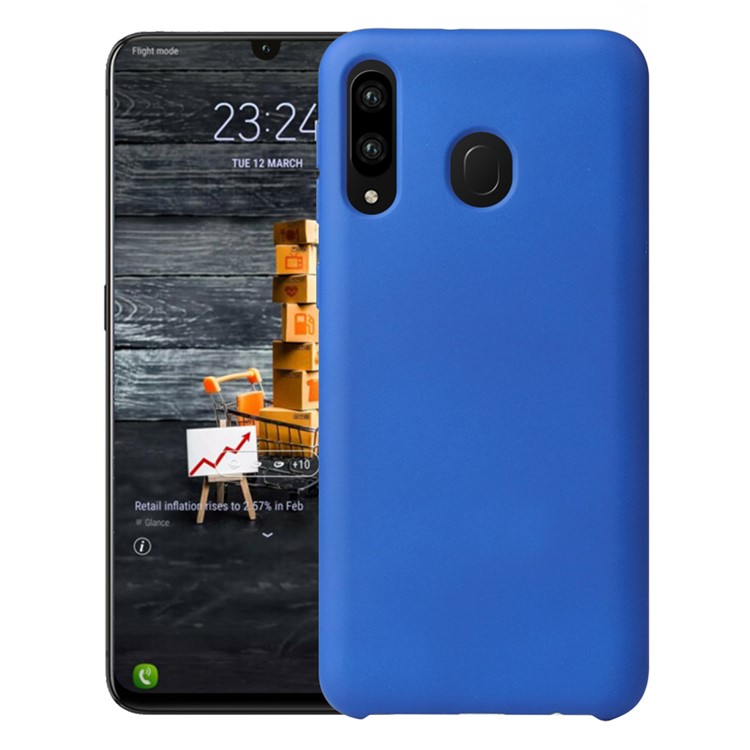 HOWMARK Rubberized Silky Soft TPU Case for Samsung Galaxy M30/A40s - Baby Blue