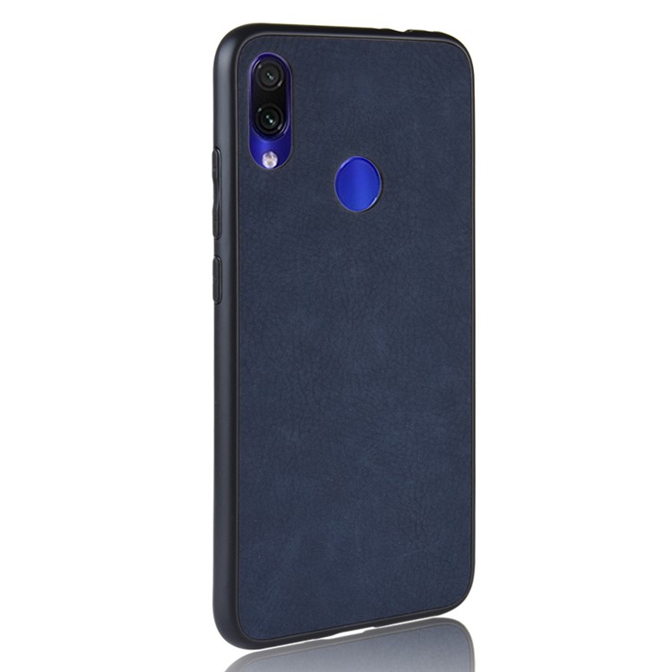 PU Leather Coated TPU Cell Phone Case for Xiaomi Redmi Note 7S / Note 7/7 Pro - Blue-3