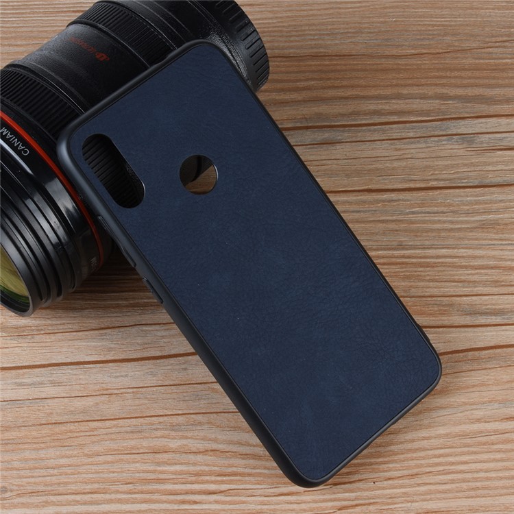 PU Leather Coated TPU Cell Phone Case for Xiaomi Redmi Note 7S / Note 7/7 Pro - Blue-4