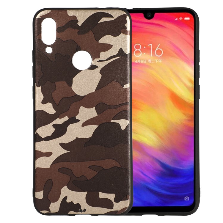 Camouflage Pattern TPU Case for Xiaomi Redmi Note 7S / Note 7 / Note 7 Pro (India) - Brown-1