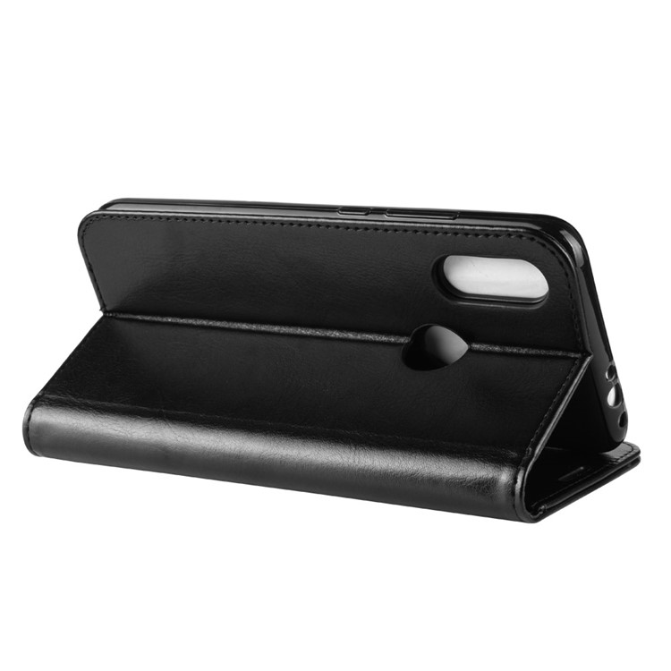 Crazy Horse PU Leather Stand Wallet Flip Case for Xiaomi Redmi 7 / Redmi Y3 - Black-7