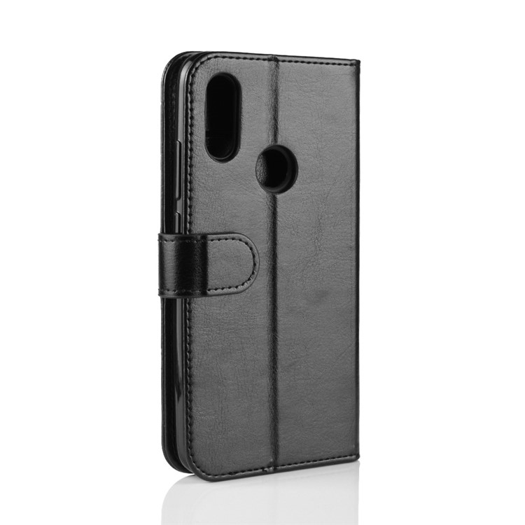 Crazy Horse PU Leather Stand Wallet Flip Case for Xiaomi Redmi 7 / Redmi Y3 - Black-8