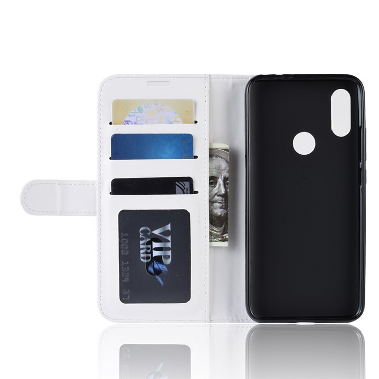 Crazy Horse PU Leather Stand Wallet Flip Case for Xiaomi Redmi 7 / Redmi Y3 - White-5
