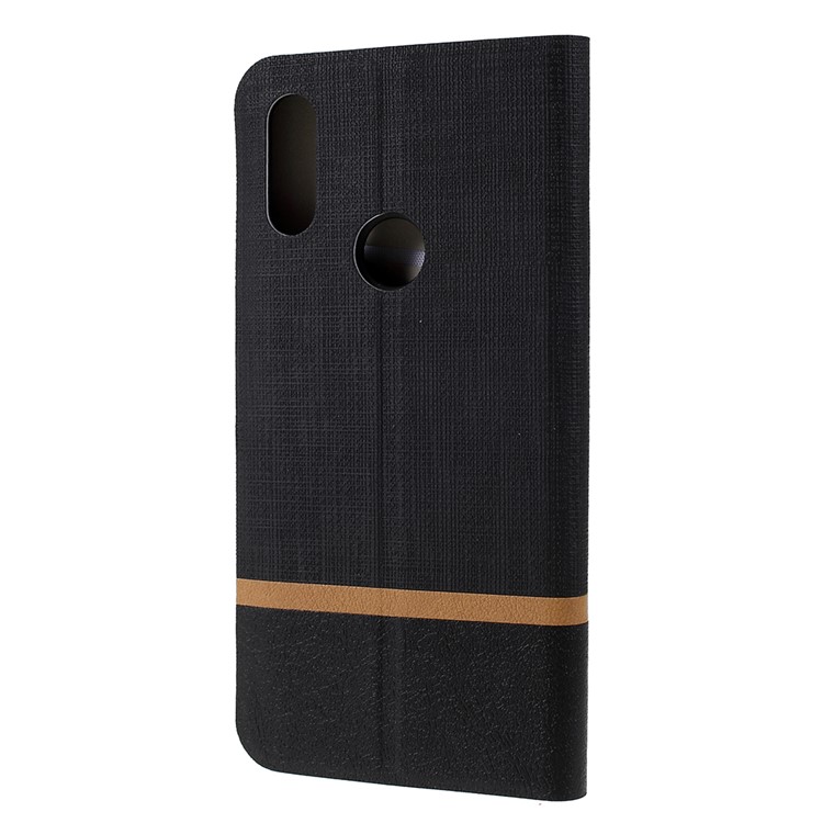 Cross Pattern Leather Card Holder Phone Cover (Built-in Steel Sheet) for Xiaomi Redmi 7 - Black-2