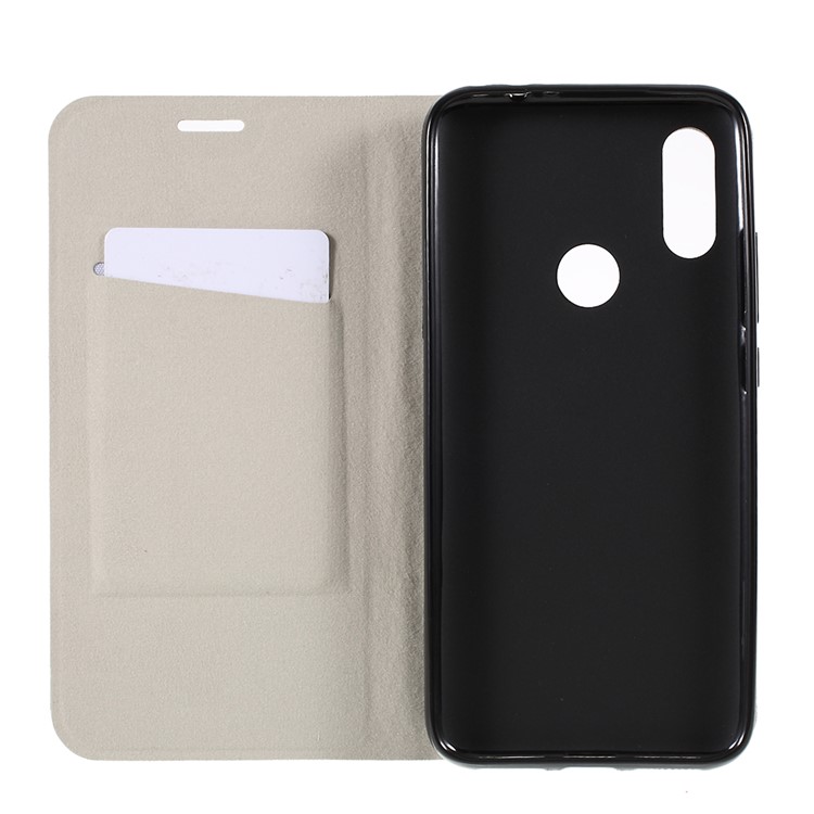 Cross Pattern Leather Card Holder Phone Cover (Built-in Steel Sheet) for Xiaomi Redmi 7 - Black-8