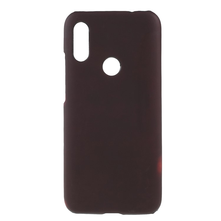 Thermal Induction Fluorescent Color Changing PU Leather Coated PC Back Cover for Xiaomi Redmi 7 / Redmi Y3 - Black / Red-2