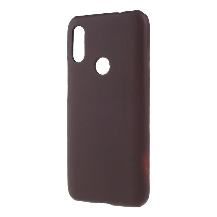 Thermal Induction Fluorescent Color Changing PU Leather Coated PC Back Cover for Xiaomi Redmi 7 / Redmi Y3 - Black / Red-3