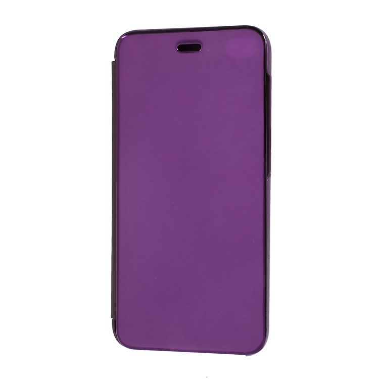 View Window Plated Mirror Surface Leather Stand Case for Xiaomi Redmi 5A - Gold-6