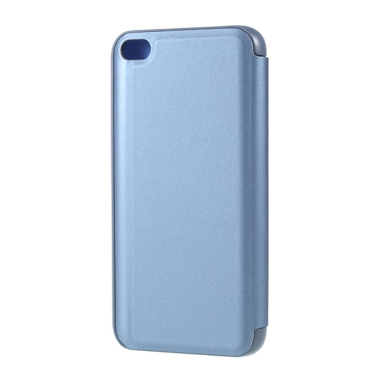 View Window Plated Mirror Surface Leather Stand Case for Xiaomi Redmi 5A - Baby Blue-2