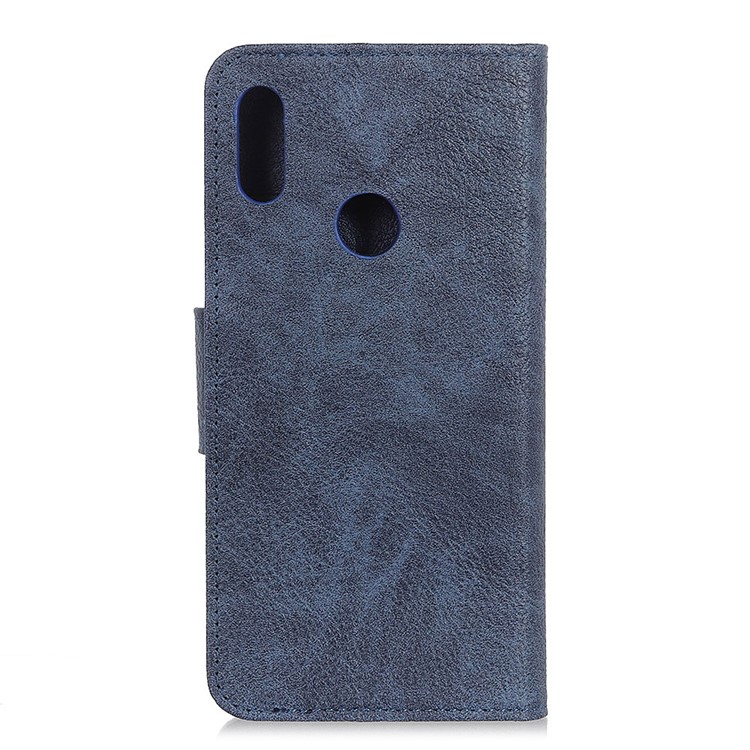 Litchi Skin Leather Wallet Case for Xiaomi Redmi 7 / Redmi Y3 - Blue-9