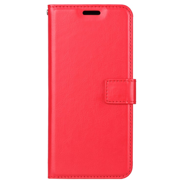 Crazy Horse Wallet Leather Stand Case for Xiaomi Redmi 7 - Red-2
