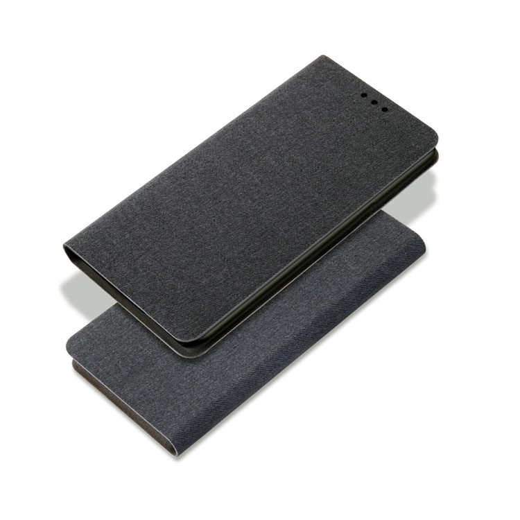 For Xiaomi Mi 9 Cloth Texture Stand Leather Flip Phone Case with Card Slots - Black-2