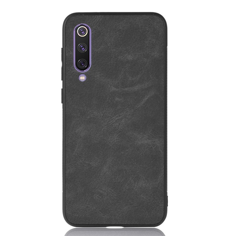 PU Leather Coated TPU Back Phone Casing for Xiaomi Mi 9 SE - Black-2