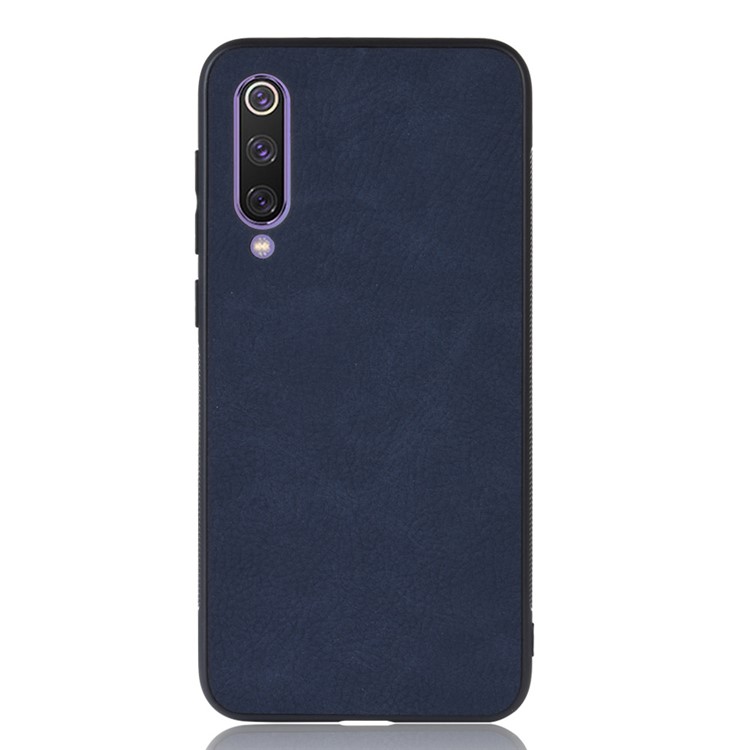 PU Leather Coated TPU Back Phone Casing for Xiaomi Mi 9 SE - Blue-2
