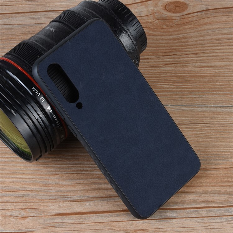 PU Leather Coated TPU Back Phone Casing for Xiaomi Mi 9 SE - Blue-7