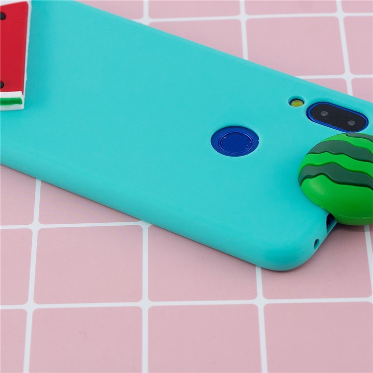 3D Pattern TPU Gel Protective Case for Xiaomi Redmi Note 7/Redmi Note 7 Pro (India) - Watermelon-10