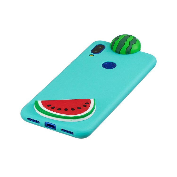 3D Pattern TPU Gel Protective Case for Xiaomi Redmi Note 7/Redmi Note 7 Pro (India) - Watermelon-4