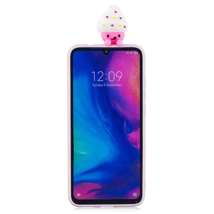 3D Pattern TPU Gel Protective Case for Xiaomi Redmi Note 7S / Note 7 / Note 7 Pro - Ice Cream-3