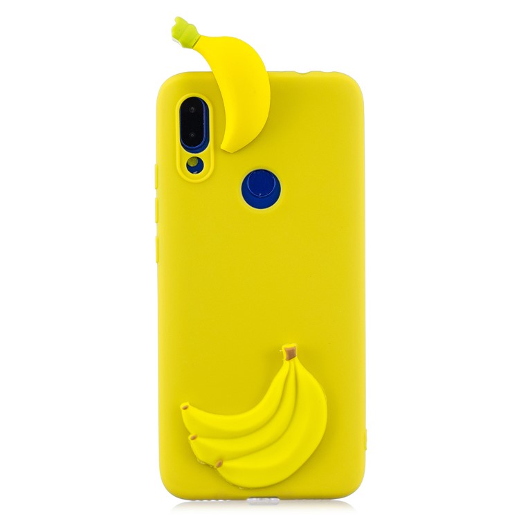 3D Pattern TPU Gel Protective Case for Xiaomi Redmi Note 7S / Note 7 / Note 7 Pro - Banana-2