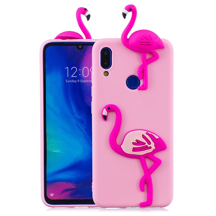 Funda Protectora De Gel De TPU 3D Para Xiaomi Redmi 7 - Flamenco-1