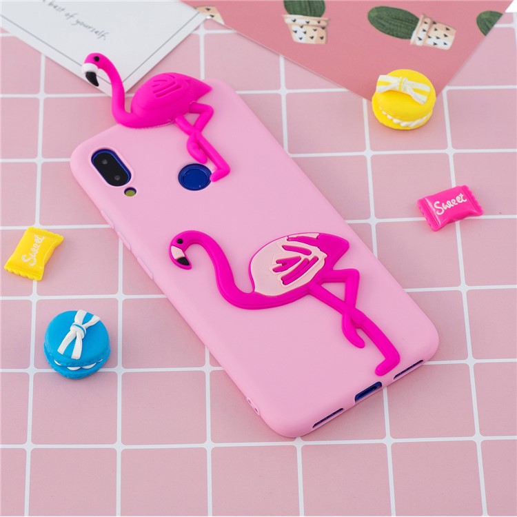 Funda Protectora De Gel De TPU 3D Para Xiaomi Redmi 7 - Flamenco-6