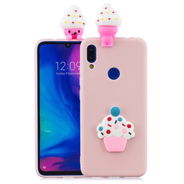Funda Protectora De Gel De TPU 3D Para Xiaomi Redmi 7 - Helado-1