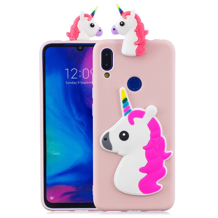 Funda Protectora De Gel De TPU 3D Para Xiaomi Redmi 7 - Unicornio-1
