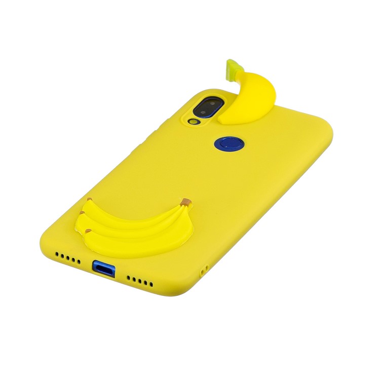 Funda Protectora De Gel De TPU 3D Para Xiaomi Redmi 7 - Plátano-4