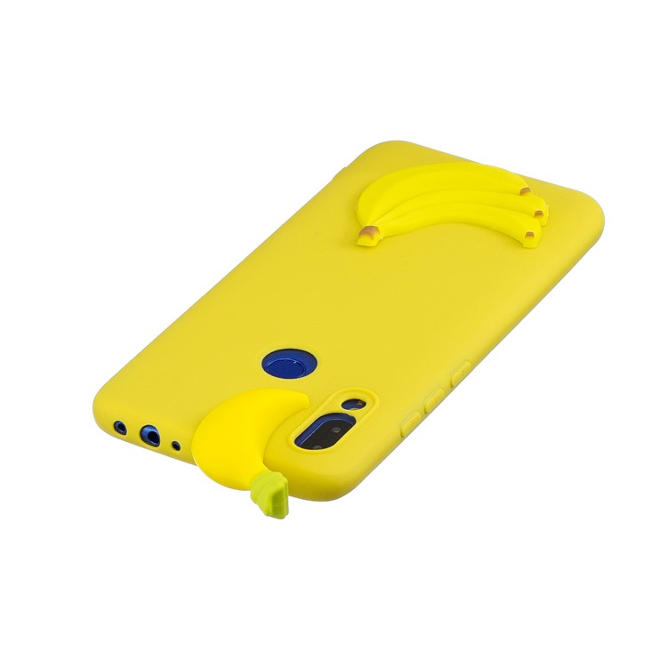 Funda Protectora De Gel De TPU 3D Para Xiaomi Redmi 7 - Plátano-5