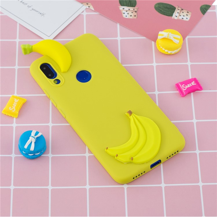 Funda Protectora De Gel De TPU 3D Para Xiaomi Redmi 7 - Plátano-6