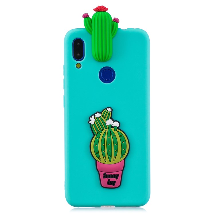 Funda Protectora De Gel De TPU 3D Para Xiaomi Redmi 7 - Cactus-2