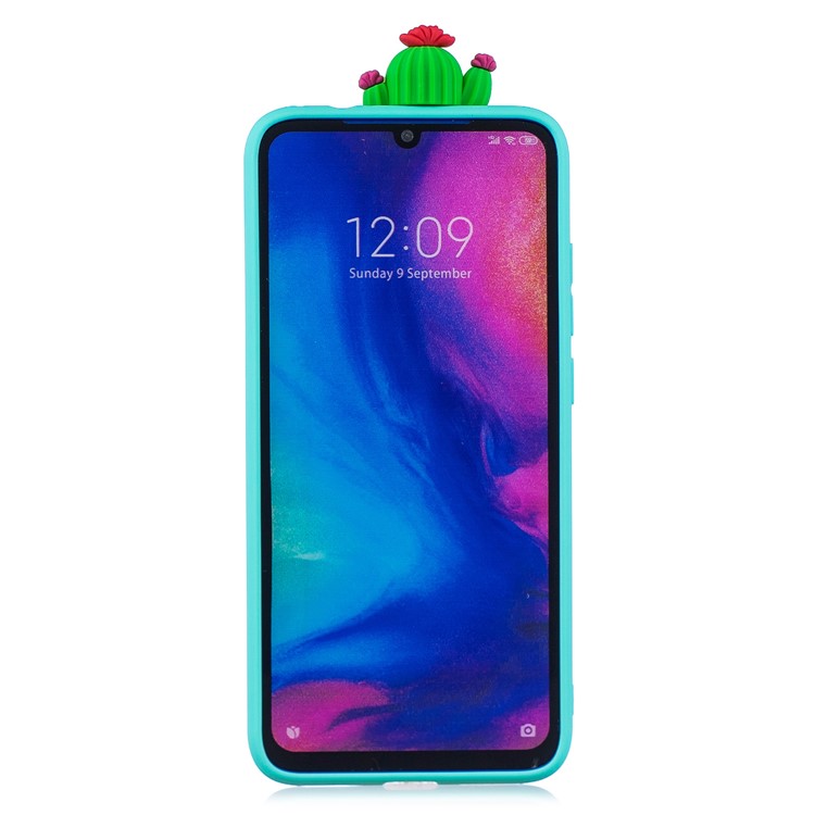 Funda Protectora De Gel De TPU 3D Para Xiaomi Redmi 7 - Cactus-3