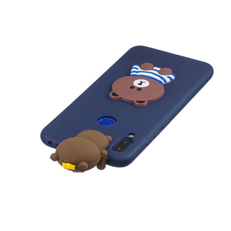 Funda Protectora De Gel De TPU De Patrón 3D Para Xiaomi Redmi 7 - Oso-5