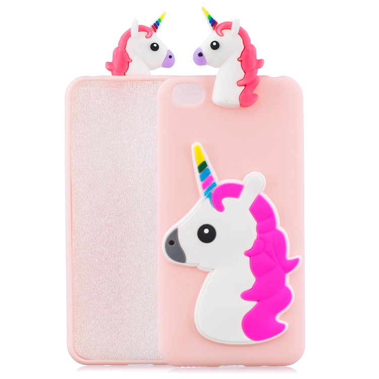 3D Pattern TPU Gel Protective Case for Xiaomi Redmi Go - Unicorn-1